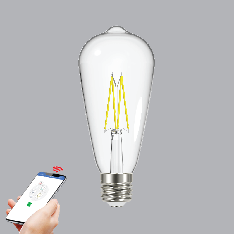 Led Filament Smart-Wifi MPE 6W ST64SC